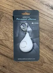 Personal Alarm Safesound Alarms For Women 125 Db Loud Siren Keychain Small White