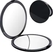 10X Magnifying Compact Mirror with 1X/10X Dual Magnification, H HOME-MART 10cm Double-Sided Travel/Purse Mirror for Women