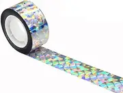 LUMoony Bird Repellent Tape 1 Roll 2.4 cm x 50 m Bird Repellent Tape Reflective Self-Adhesive Reflective Tape Deterrent Bird for Protect Houses Gardens Yards Plant Fruit Bird Repellent Bird Repellent