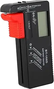 WATIIFUFU Portable Battery Checker for Aa/AAA/ /9v/1.5v Digital Battery Volt Checker Bt-168d