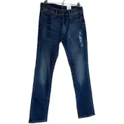 Lucky Brand 410 Coolmax Jeans Mens 30 X 32 Blue Denim 5-Pockets Straight Leg
