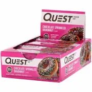 Quest Nutrition, Protein Bar, Chocolate Sprinkled Doughnut, 12 Bars, 2.12 oz (60
