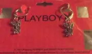 1 Set Licensed Playboy Hinged Pink Mini earrings Nipple Pole Dance Club Sexy Hot