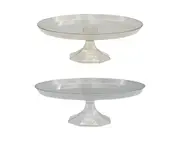 bulk 24 Glitter Plastic Cake Stand 26x5cm