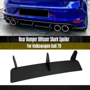 Rear Bumper Diffuser Spoiler Kit For Volkswagen Golf 7 MK7 R Rline 2014-2017 sng (for: Volkswagen)