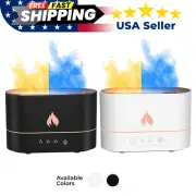 USB 250ml Air Humidifier Essential Oil Diffuser Bedroom 3D Flame Mist Home Decor
