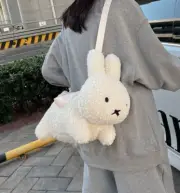 Miffy Rabbit Plush Tote Hand Bag Pouch Stuffed Doll Kawaii Character Goods NEW