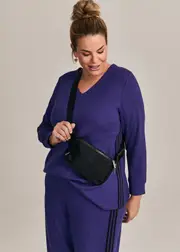 [TS] Taking Shape Natural On The Go Top Size 14 in Violet Blue, Viscose - Plus Size Women's Clothing Violet Blue