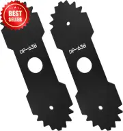 2-Pack 638006008 Lawn Mower Edger Blades with Teeth for Ryobi & Homelite 8-3/4"