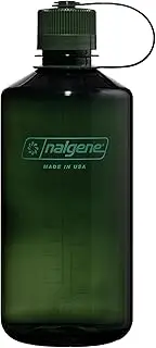 Nalgene Sustain Tritan BPA-Free Water Bottle Made with Material Derived from 50% Plastic Waste, 32 OZ, Narrow Mouth, Jade