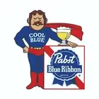 Pabst Blue Ribbon Cool Blue Decal / Bumper Sticker