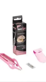 Lot 1600 PINK TWEEZLIGHT SET Tweezer with LED Light Eyebrow Remover Hair Eyelash