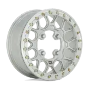 15x6 KMC KS435 Grenade Raw Machined FORGED UTV Wheel 4x156 (38mm)