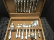 Oneida Canada Stainless Flatware Wordsworth 52 Pieces W/Box Set
