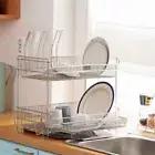 KX Giant Extra Large All-Sten Tableware Dryer 2 Tier Dish Dry Rack