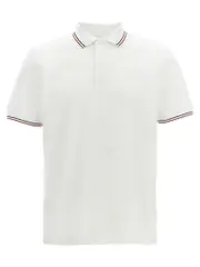 [Prada] Prada-Piqué Shirt Polo Bianco-Uomo M