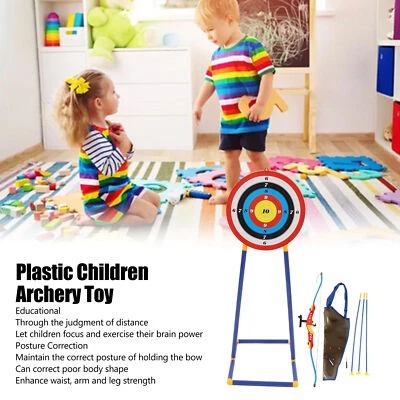 Kids Bow Set Simulation Suction Arrowheads Children Archery Training CH