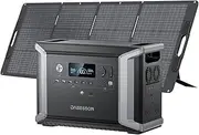 Portable Power Station DBS2300, 2330Wh Solar Generator with EV Semi-solid State LiFePO4 Battery & 210W Solar Panel, Suitable for Camping Home Backup, Emergency