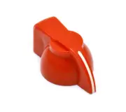 (6) Red Chicken Head Guitar/Amplifier/Pedal Knobs 6mm Split Shaft P-K700R