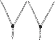 [Homoyoyo] 2pcs Adjustable Y-back Boys Suspenders Piano Key Print Fun Clip Braces for Boys and Girls for School and Family Gatherings