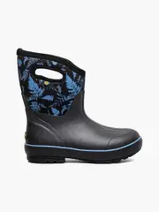 Bogs Boots Classic Mid Ferns Women's Boots Ideal for Grass and Mud BLK MULTI Size US 10/EU 41