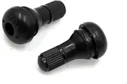 2 Pcs Rubber Motorcycle Tubeless Tire Tyre Valve Stems w Dust Cap Durable Material
