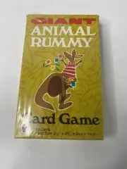 Giant Animal Rummy Card Game from Whitman 1981 Vintage New Sealed