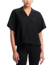 Theory Textured Popover Camp Shirt