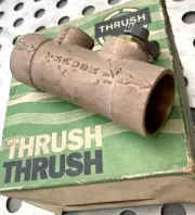 NOS THRUSH PV-3 Brass Purge Valve 1 & 1/4”