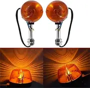 TJHSM 2 PCS Turn Signal Light 8mm 12V Replacement for CT70 CT90 XL100 CB350 CM400 CB450 CB750