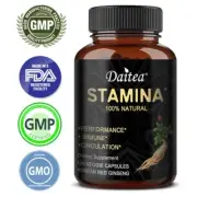 Korean Red Ginseng 345 mg 120 Capsules, High Strength Panax Ginseng Root Extract