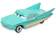 Disney Cars Flo Pull 'N' Race Die Cast Car Racing Pullback Action!