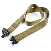 Men Casual Military Tactical Army Brown Adjustable Quick Release Buckle Gun Belt