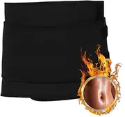 Waist Slimmer Belt Lower Back and Lumbar Support Waist Cincher Trimmer Slimmer Abdominal Trainer Body Shaper Belt Black One Size