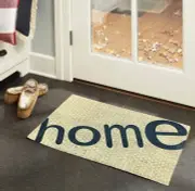 J&V Textiles ''Home'' Outdoor Coir Doormat Brown Size 18X30