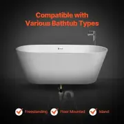 Freestanding Tub Drain Kit Bathtub Drain Rough-in Kit with ABS Adapter