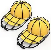 Pack of 2 Cap Washer, Washing Protection for Caps, Washing Machine Shape for Baseball Caps, Baseball Cap Washer, Cap Washer for Baseball Caps, Hat Washing Frame for Adults/Children, Protective Grille,