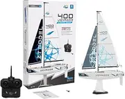 PLAYSTEM Voyager 400 RC Controlled Wind Powered Sailboat in Blue - 21" Tall
