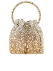 Jimmy Choo Crystal Bon Bon Bucket Bag