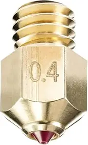 MK8 Ruby Tip 3D Printer Nozzles, Hardened & Abrasion Resistant for Ender 3, CR-10, Elegoo Neptune 3, Sovol SV06 and More (MK8, 0.4mm)