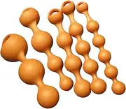 BDSM Silicone Anal Beads Anal Beads Anal Chain Locking Ring Anus Anal Chain Vaginal Balls G-Spot Anal Anal Beads Sex Toys for Women and Men(L)