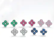 Four Leaf Clover Earrings, Light Luxury Earrings, Daily Lucky Grass Earrings