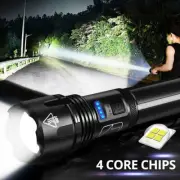 LED Rechargeable Tactical Flashlight 90000 High Lumens, Most Powerful AU