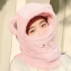 With Mask Scarf Hat Anti-freezing Cycling Cap Ear Protection Hat Winter