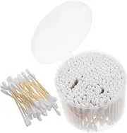 500pcs Baby Ear Cleaning Swabs Double-ended Cotton Tips Wooden Sticks Safe for Makeup Removal Beauty