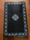 4'x2' black Marble Table Top Coffee Mosaic Inlay wall decor panel Room Decor k1