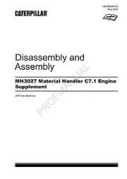 Caterpillar MH3027 Material Handler C7.1 Engine Suppl DisassAssem Service Manual