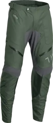 THOR 2901-10431 Terrain In-the-Boot Pants - Army Green/Charcoal - 32