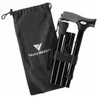 Adjustable Height Folding Cane w/ Self-Locking Mechanism