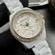 COACH手錶,編號CH00193,26mm白圓形陶瓷錶殼,白色中三針顯示, 浮雕錶面,白陶瓷錶帶款,極致視覺美感!